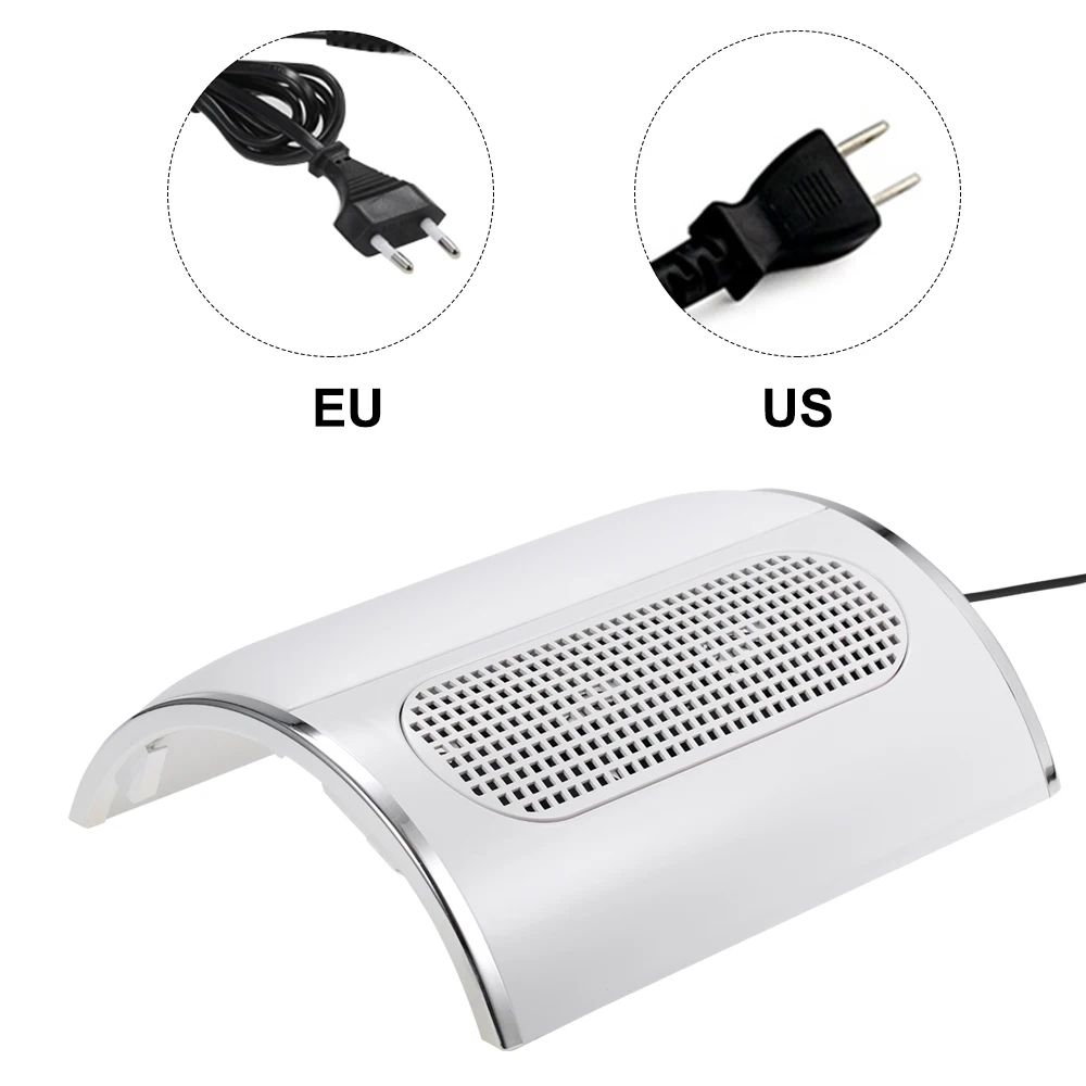 

Nail Dust Collector with 3 Fan Manicure Powder Cleaner Nail Art Salon Suction Dust Machine with 2 Dust Collection Bags