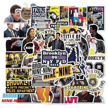 

50pcs/lot Brooklyn Nine-Nine Stickers American TV Series Fridge Bicycle Guitar Suitcase Waterproof Graffiti Stickers