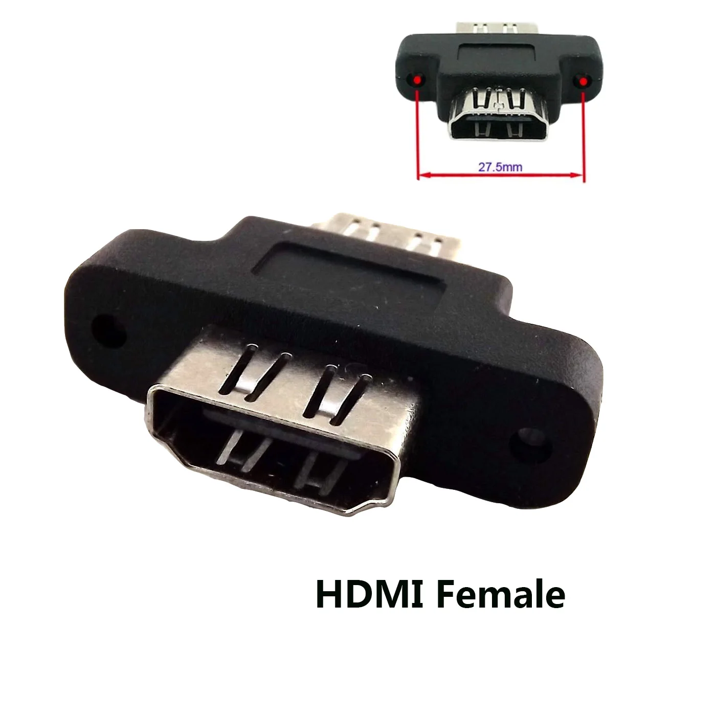 2 шт HDMI Женский к HDMI 1,4 Женский адаптер для монтажа на панель муфта разветвитель, преобразователь для 1080P