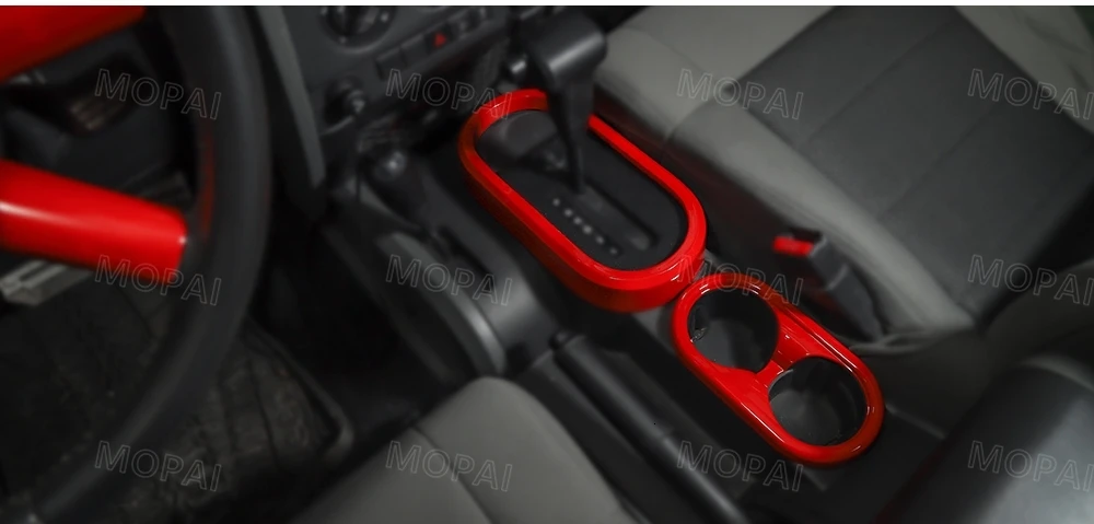 MOPAI автомобильный чехол для рычага переключения передач для Jeep Wrangler 2007 2008 2009 2010 Автомобильный держатель для чашки крышка для Jeep Wrangler JK автомобильные аксессуары