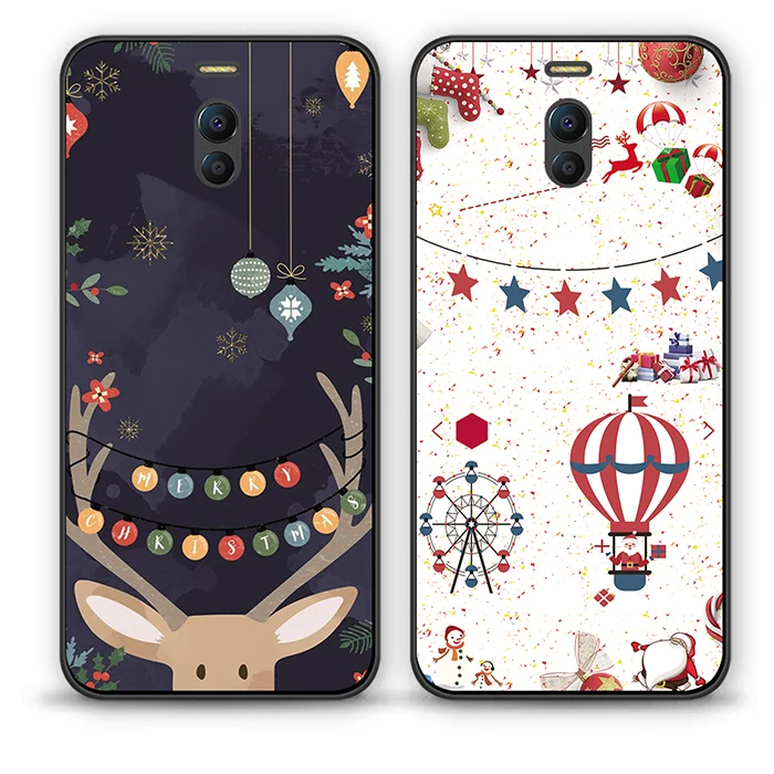 Симпатичный воздушный шарик олень белка MEIZU M3S M3 M5S M5C M6S S6 Чехлы веселая Рождественская елка Санта Клаус ТПУ чехол для MEIZU M6 M5 Note