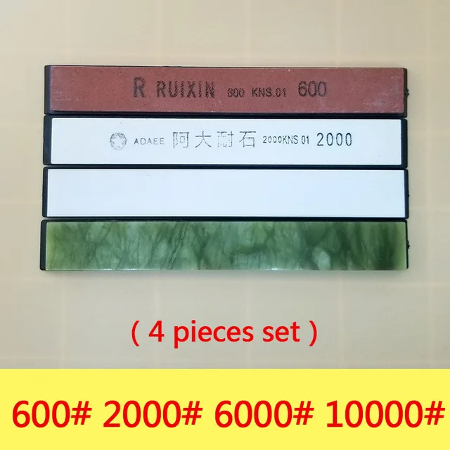 400 1000 3000 6000 10000 Грит Рекомендуем многофункциональный нож точильный камень точилка с фиксированным стальные мелющие - Цвет: 4pcs-C