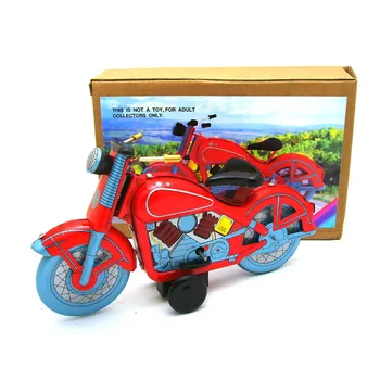 

Tinplate Nostalgic Clockwork Chain Toy Photography Props Motorcycle Model Gift for Kids toys Juguetes Zabawki игрушки New style