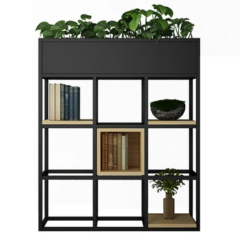 

Northern Europe Iron Art Flower Rack Shelf Restaurant cafe Partition Flower Rack Screen Office Partition Flower Airs