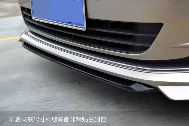 Рассеиватель губ GOFLIATH PP для переднего бампера VW golf 7 VII MK7 2014 2015 2016 не GTI и Rline|front bumper