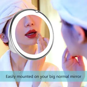 

360 Degree Rotation Makeup Mirrors Round Suction Cup Magnifying Mirror