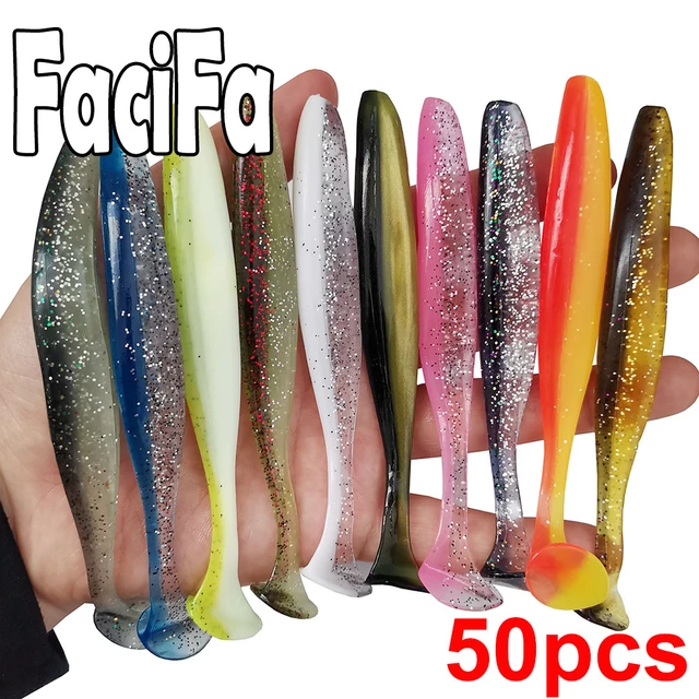 Thin Wormversatile Soft Plastic Fishing Lures 50pcs Set