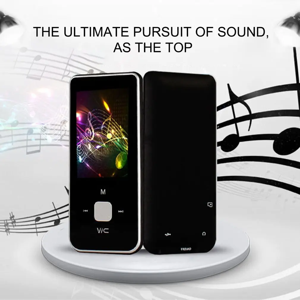 Портативный цветной экран HiFi MP3 музыкальный плеер с FM без потерь звук диктофон до 32 Гб MP4 плеер