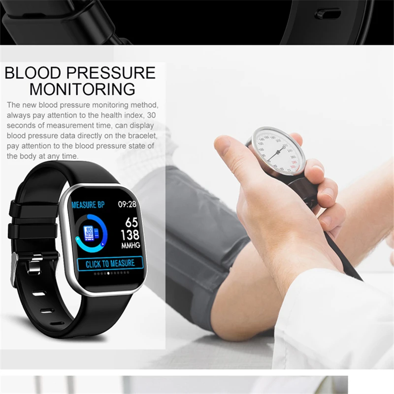 ESEED X16 smart watch для мужчин IP67 водонепроницаемый полный сенсорный экран длительным временем ожидания сердечного ритма крови Давление Смарт-часы с мониторингом