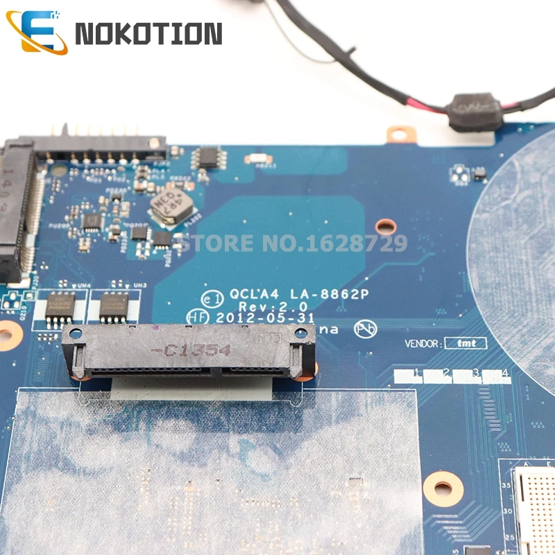 NOKOTION BA59-03539A BA59-03539B QCLA4 LA-8862P для samsung NP350V5C NP350 Материнская плата ноутбука HM76 HD GMA графика DDR3