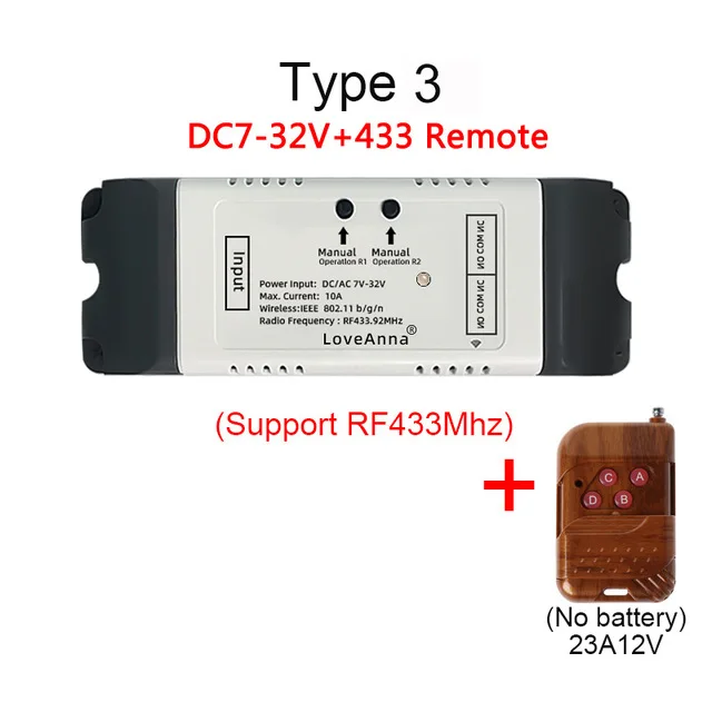 eWeLink DC12V 24V 32V 220V WiFi Switch relay smart home Remote controll wifi inching module motor Curtain switch work with Alexa 