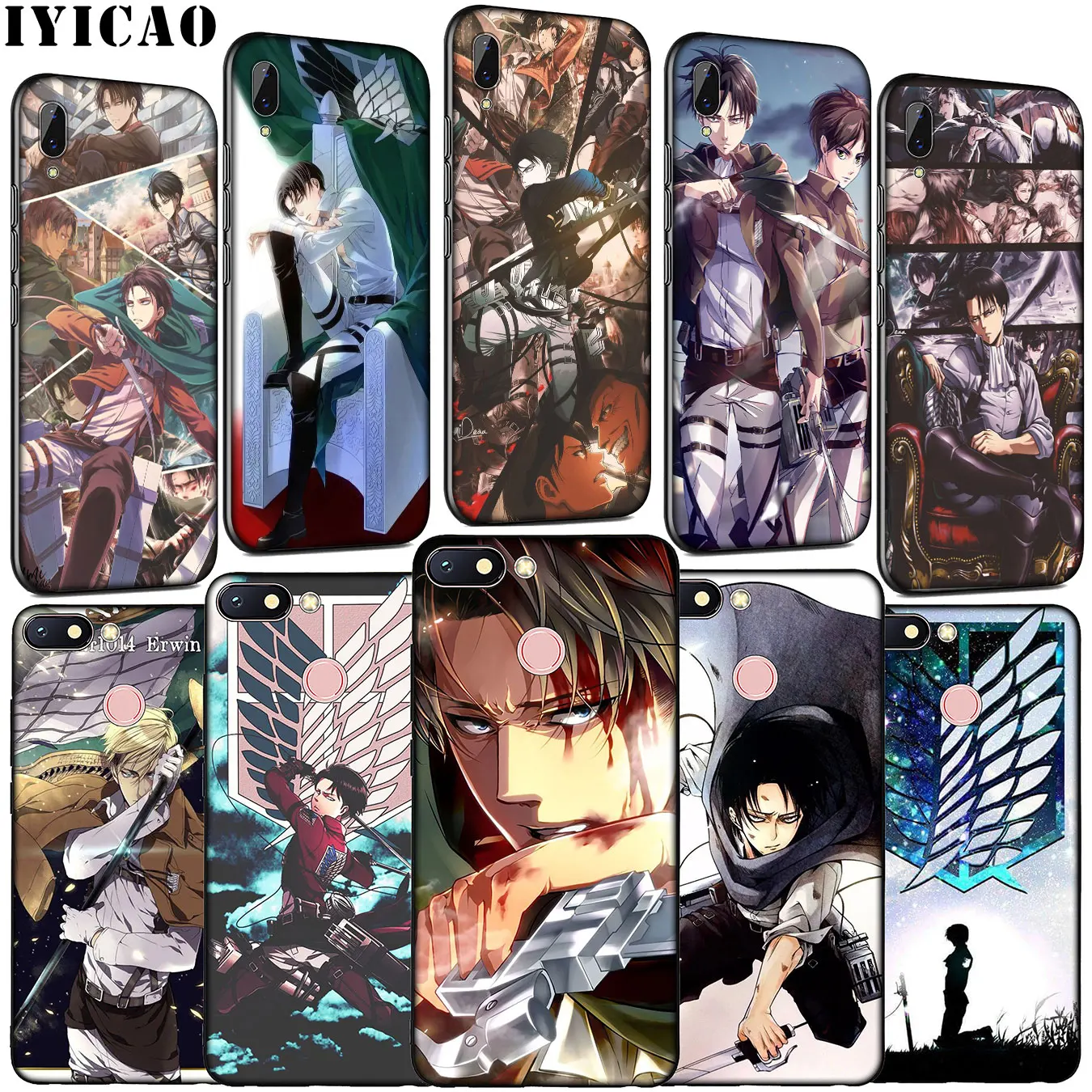 Мягкий силиконовый чехол для телефона IYICAO Attack On Titan Levi Xiaomi Redmi K20 GO 8A 7A 6A 5A 4A 4X Note 8 7 6