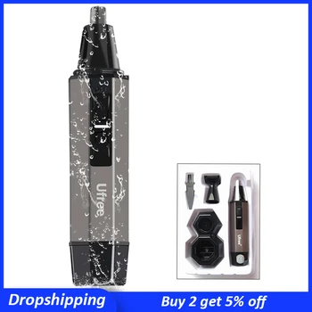 

Ear and Nose Hair Trimmer Clipper Painless Eyebrow and Facial Hair Trimmer for Men and Women Battery Operated Waterproof