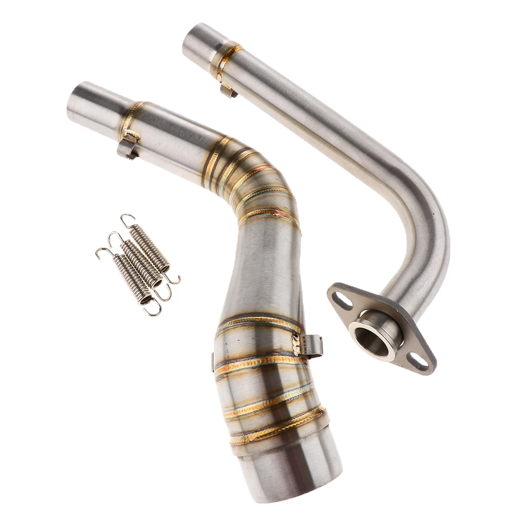 Motorcycle Slip On Exhaust Middle Link Hose Adapter Connector For Yamaha N MAX155