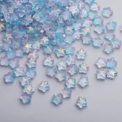 Frosted Gradient Star Beads - 8mm Czech Glass Loose Spacers for Jewelry Making & DIY Accessories, 50-Pack (3)