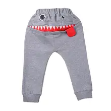 Осенняя одежда для младенцев, штаны для маленьких мальчиков, милые Повседневные детские штаны, эластичные хлопковые брюки для малышей с рисунком смайлика