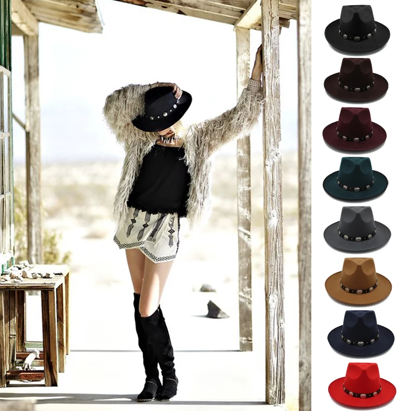 

Men Women Panama Hats Heart Top Wide Brim Sunhats Fedora Caps Trilby Jazz Outdoor Travel Party Street Style Size US 7 1/4 UK L