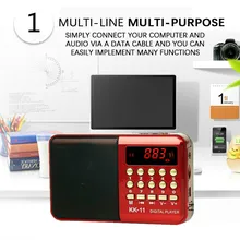 Беспроводные колонки портативные FM радио Музыкальный плеер цифровой мини радио многофункциональный FM диктофон вставная карта RADk11 радио