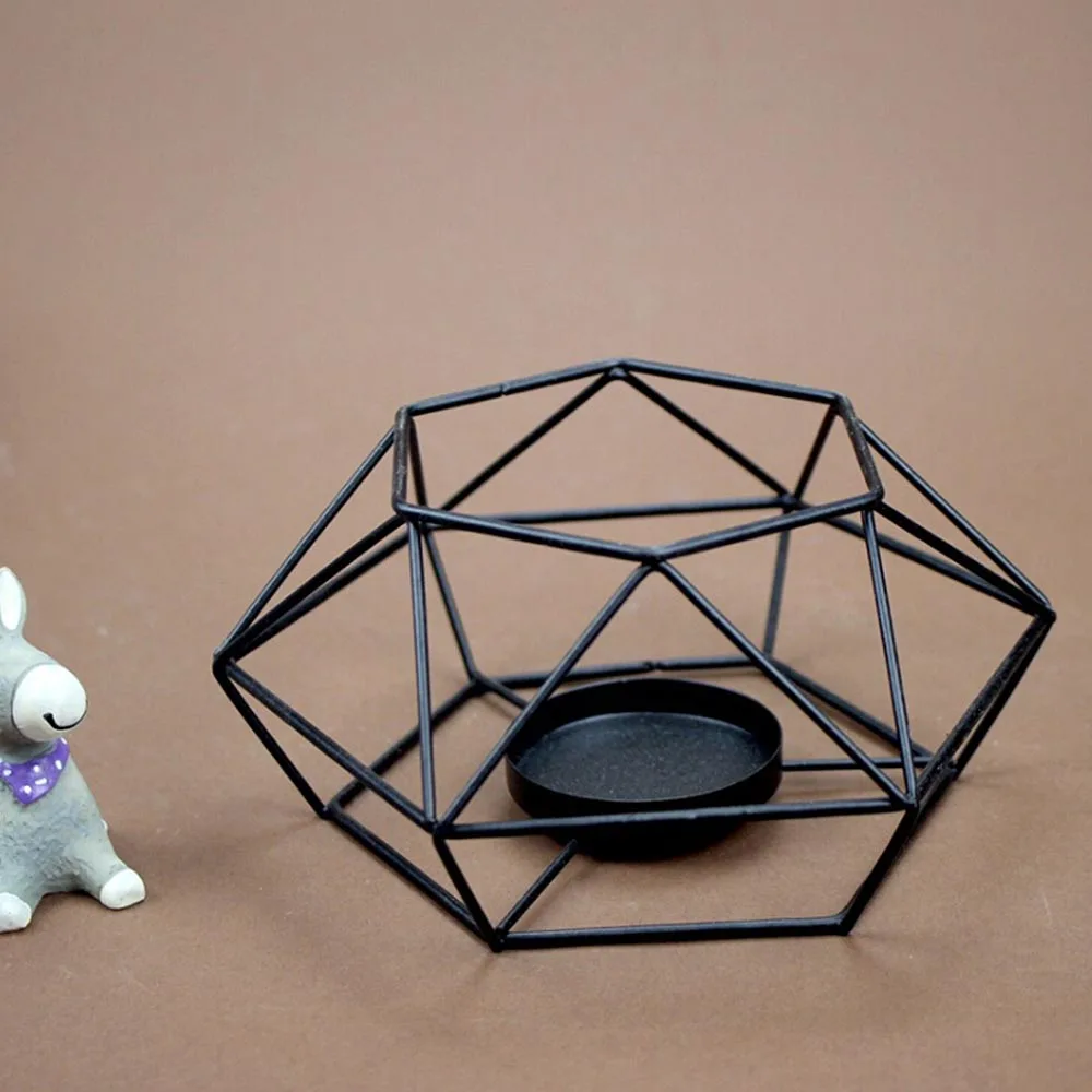 3D геометрический подсвечник металлический настенный Подсвечник рождественский подсвечник украшения для дома визуальный сенсорный скандинавский стиль бужуар