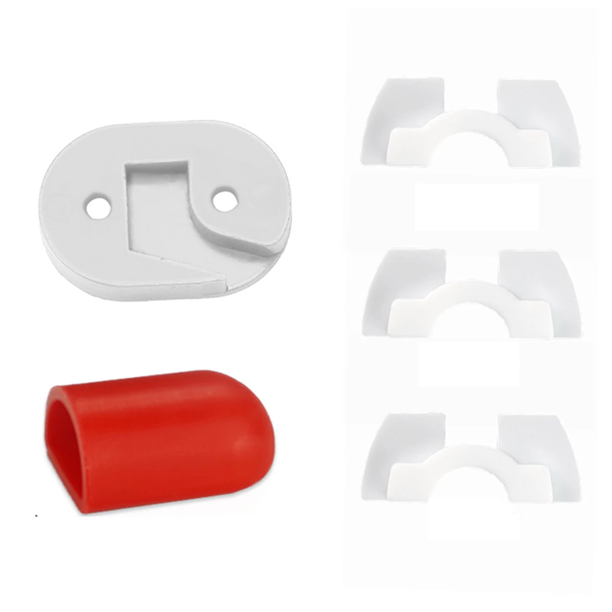 5pcs white Для XIAOMI M365/M187 M365 PRO ЗАДНИЙ КРОНШТЕЙН БРЫЗГОВИКА жесткая поддержка демпфирования электрический скутер крышка приборной панели запчасти аксессуары - Цвет: 5pcs white