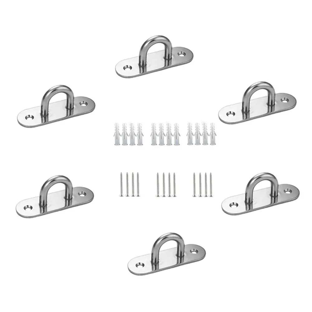 

Stainless Steel Fixed Hanging Plate Accessories for Hanging Hammocks Porch Swing Hook