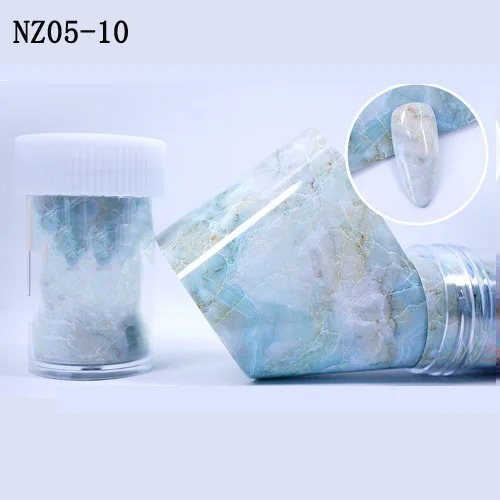 NZ05-10 1 шт, 4*100 см, Переводные слайды из фольги для ногтей, дизайн, мрамор/змея/леопард, наклейки из фольги для ногтей, Переводные Фольга для ногтей - Цвет: NZ05-10