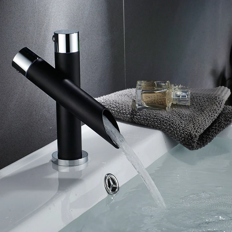 Vidric Black Faucet Painting Finish Basin Faucets Bathroom Sink