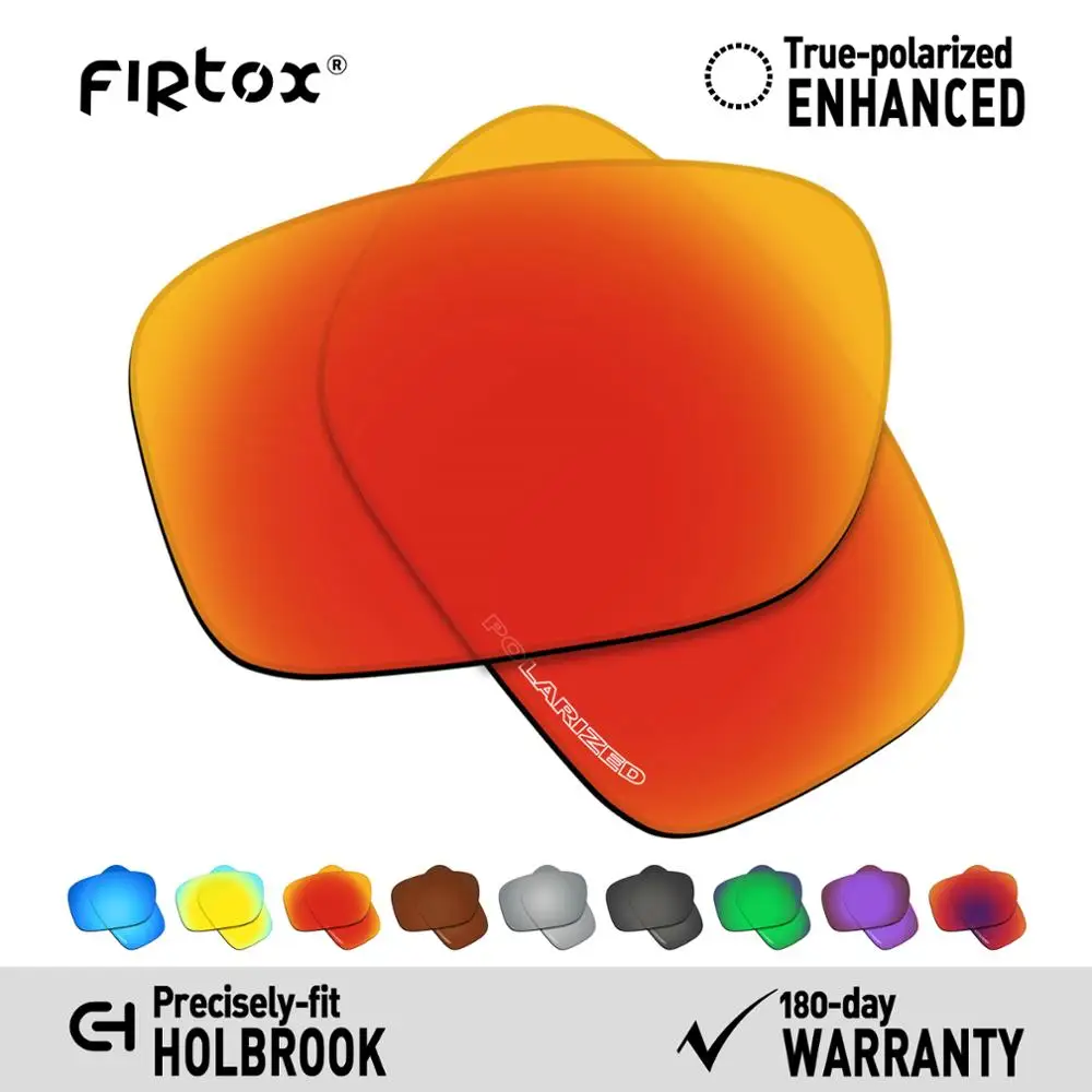 Firtox Anti-Seawater Polarized Lenses Replacement for-Oakley Holbrook OO9102 Sunglasses (Lens Only) - Multiple Colors
