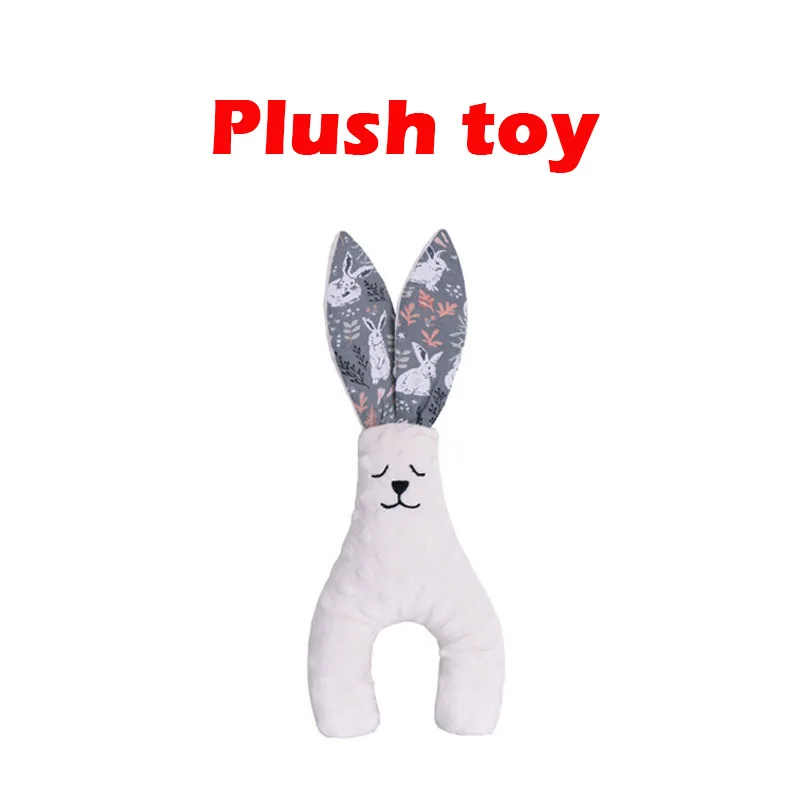 Rabbit Plush Toy Детское одеяло с плюшевая игрушка для новорожденных термохлопок+ флис мягкие постельные принадлежности для новорожденных детская коляска одеяло-конверт - Цвет: Rabbit Plush Toy