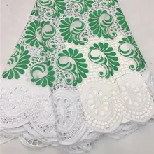 Новейшее швейцарское сухое кружево высокое качество кружева хлопок ткань из Дубая Африканское парчовое полотно 5 ярдов