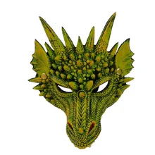  Adult Boy and Girl Kids Halloween Decoration Carnival Party Animal Costume Dragon Cosplay Masquerade Face Mask and Wings 