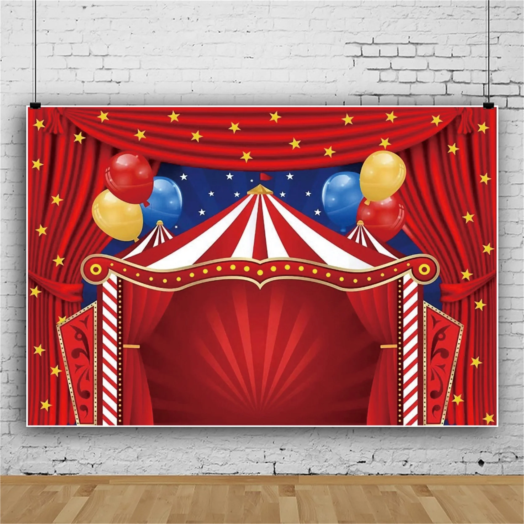 Cartoon Circus Cruise Birthday Party Tent Balloon Stage Show Birthday Party  Photozone Poster Photo Background Photo Backdrops - Backgrounds - AliExpress