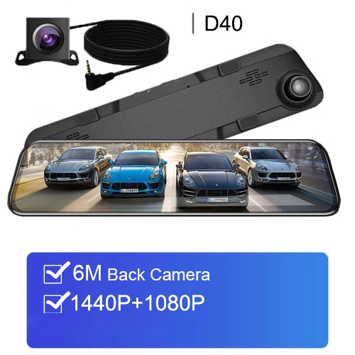 Android Dual 1080P Dash Cam 4G 12 дюймов Автомобильное зеркало заднего вида поток медиа зеркало автомобиля ADAS Super Night авто камера регистратор DVRs - Название цвета: 12 Inch DVR