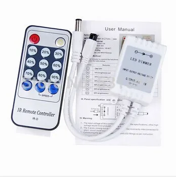

DHL Wholesale 100PCS led dimmer Controller IR dimmer 12V 6A
