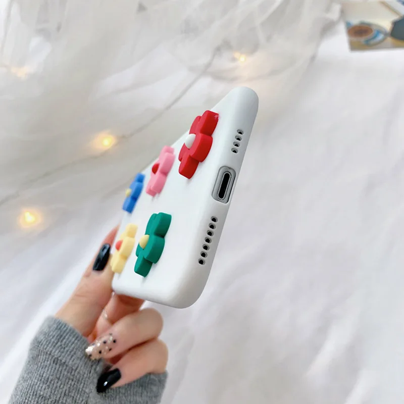 Чехол для телефона Samsung Galaxy A10 A20 A30 A40 A50 A70 A80 A90 A10S A20S A40S A50S M10 M20 M30 M30S 3D с цветочным