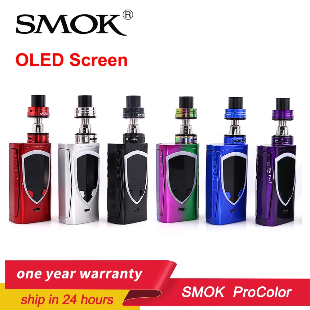 Оригинальный цветной набор SMOK Pro 225 Вт профессиональный вейп мод 3 мл TFV8 детский