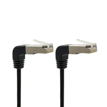 

Double Elbow Down & Up Angled 90 Degree cat5e 8P8C FTP STP UTP Cat 5e Ethernet Network Cable RJ45 Lan Patch Cord 0.5m-5m