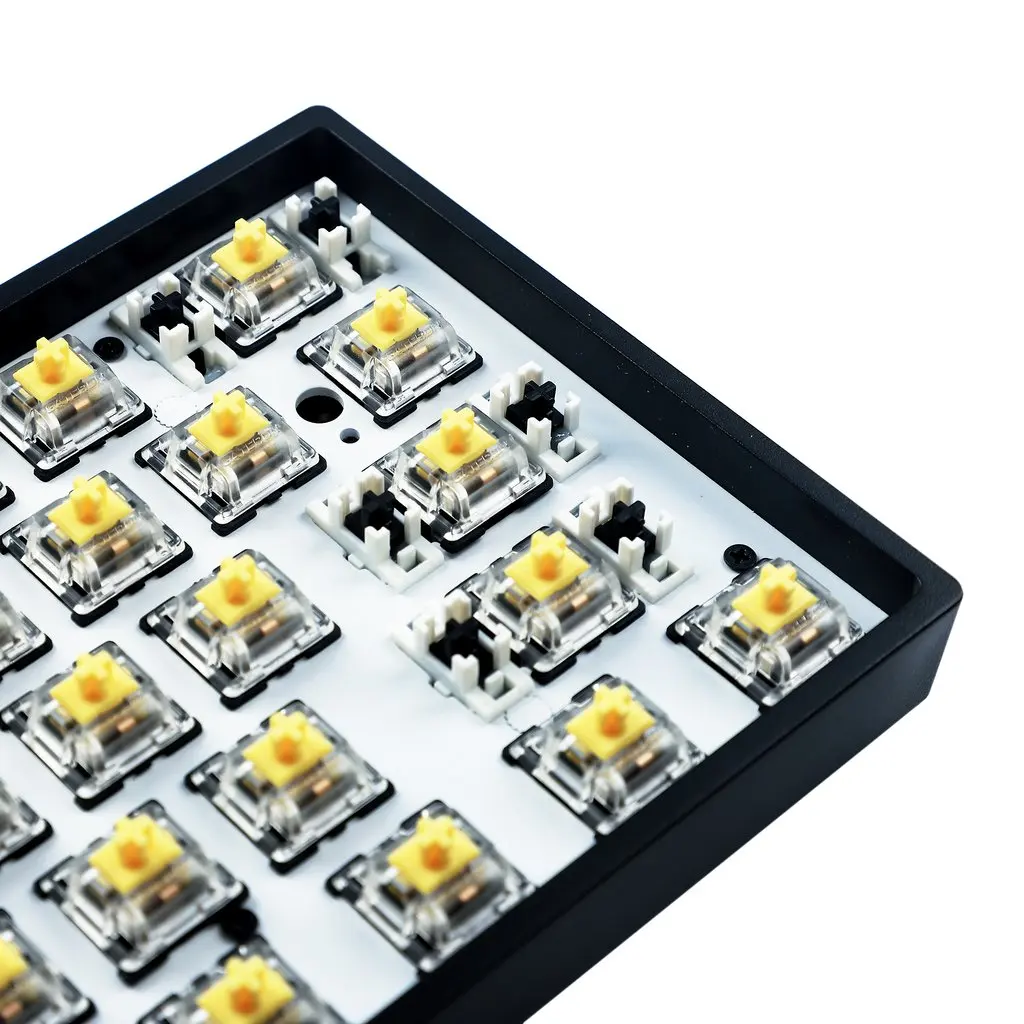 Kit Hotswap Bluetooth sem Fio Rgb Gk61xs Pcb Espaço Substituível Case Plástico Placa de Aço Teclado Mecânico 60 61 Gk61x - Imagem 2