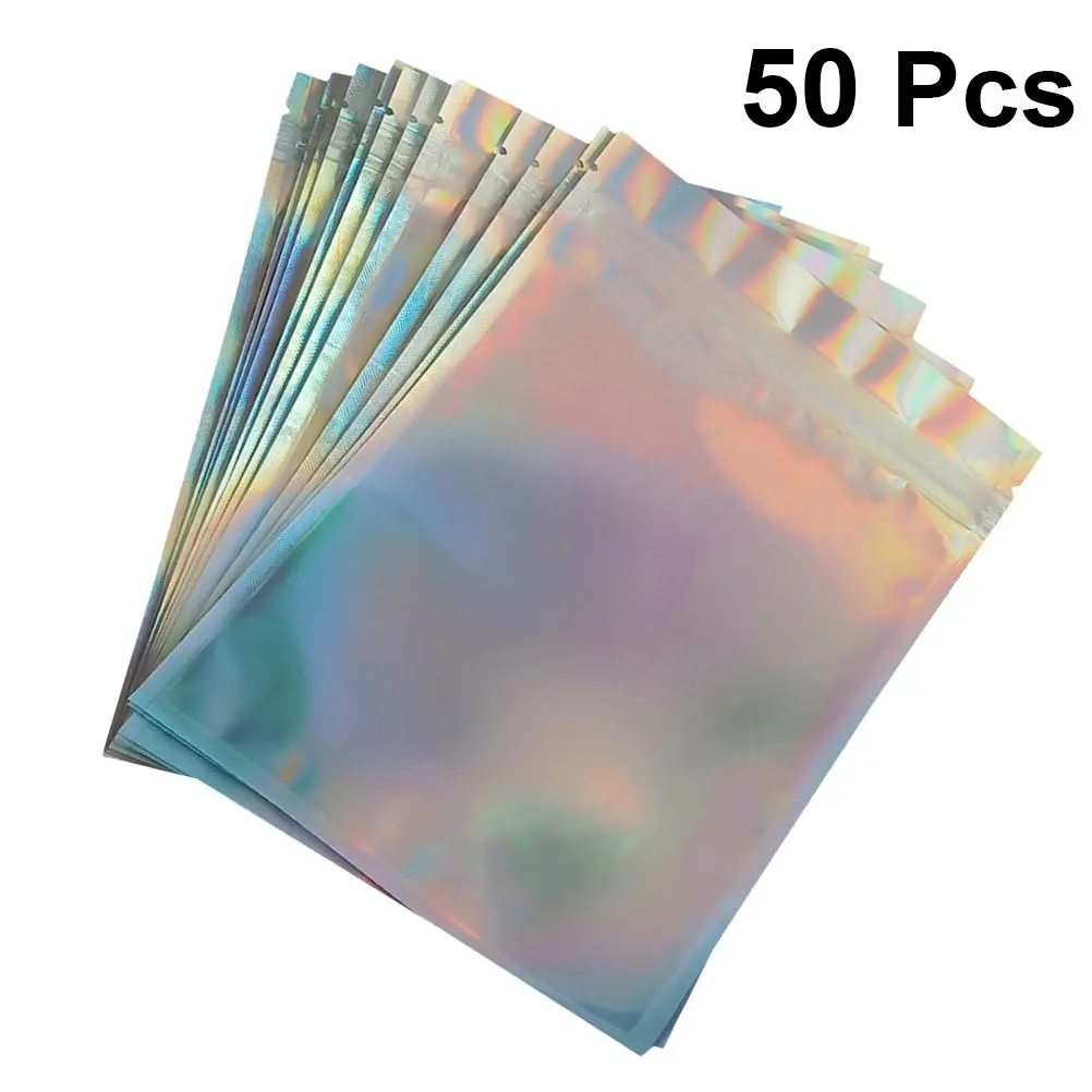 50pcs Portable Food Packaging Bags Translucent Sealable Retail Resealable Baking Bag Pouch Storage Nut Packing | Дом и сад