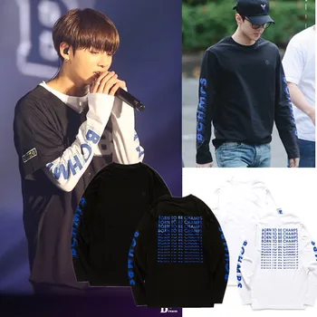 

Jung Kook Exo Oh SeHun Letter Sweatshirts Pullovers Men Women Streetwear Tops JungKook Kpop Celebrity Clothes Autumn Winter