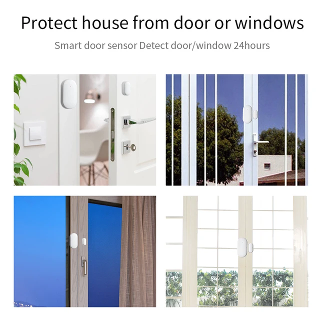 Tuya Smart ZigBee Door Window Contact Sensor Smart Home Wireless Door Detector CCTV Security System Smart Appliance Smart Home Smart Security cb5feb1b7314637725a2e7: zigbee door 1pcs|zigbee door 2pcs|zigbee door 3pcs|zigbee door 4pcs|zigbee door 5pcs