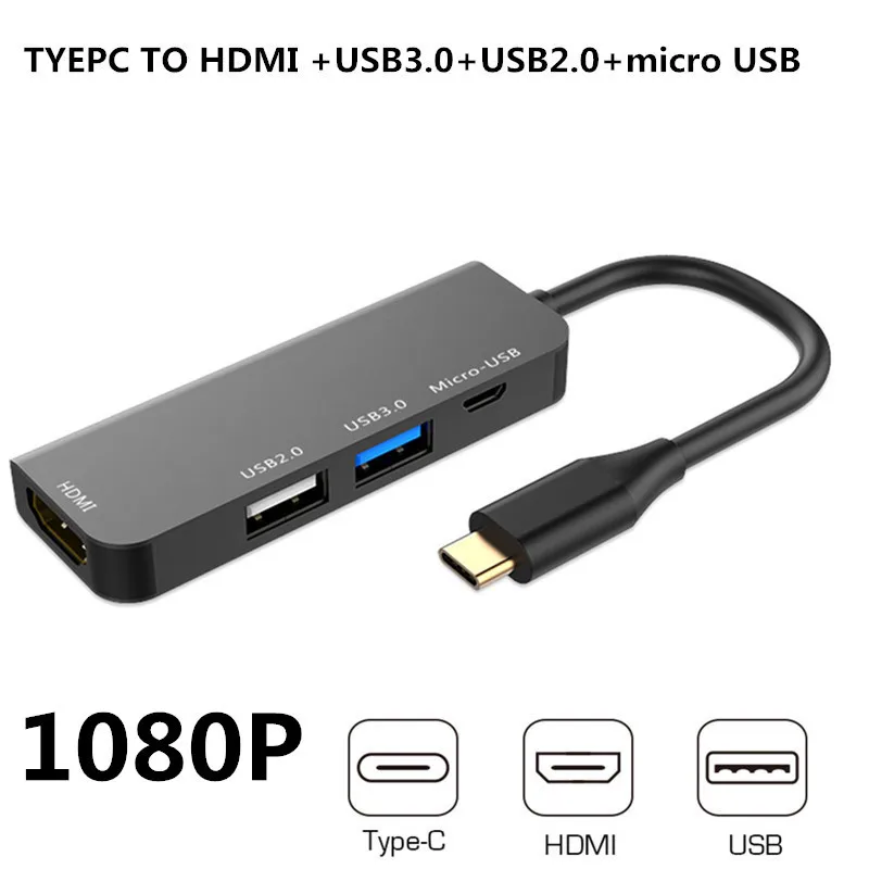 USB C HUB Type to Multi 3 0 HDMI адаптер док станция для смартфона Macbook Pro Аксессуары ноутбуков 1
