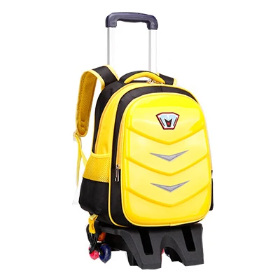 New Travel Luggage Bag Wheeled Backpack Children Shool Bag On Wheels Trolley Backpack For School Girls Rolling Bag With Wheels - Цвет: high---6