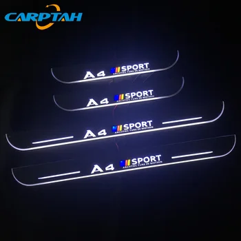 

CARPTAH Moving LED Car Light Door Sill Scuff Plate Pathway Dynamic Streamer Welcome Lamp For Audi A4 B9 S4 RS4 2013 2014 2015