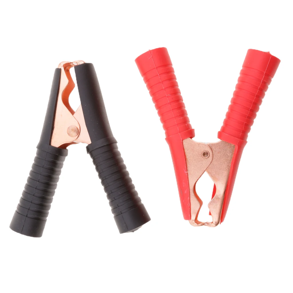 

2pcs Car Crocodile Clips - 100A Insulated Car Alligator Battery Clamps for Car Auto Vehicle