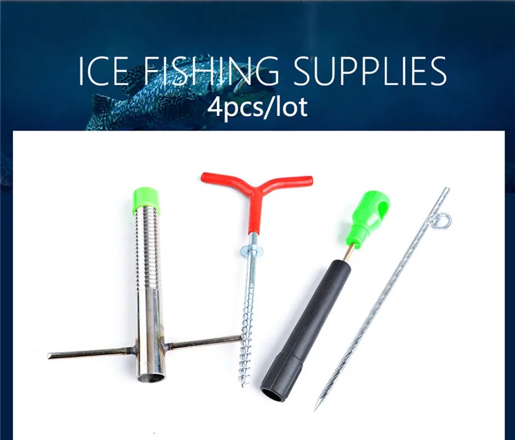 FTK зимняя ледяная Удочка с ледяная катушка и аксессуары для подледной рыбалки