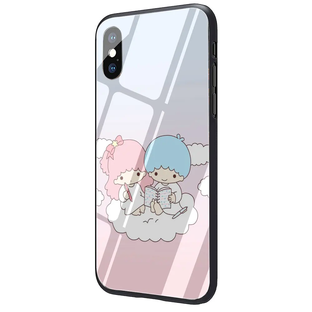 EWAU My Melody Little Две звезды чехол из закаленного стекла для телефона iPhone 11 Pro 6 6S Plus 7 8 Plus X XS XR XS Max - Цвет: G6