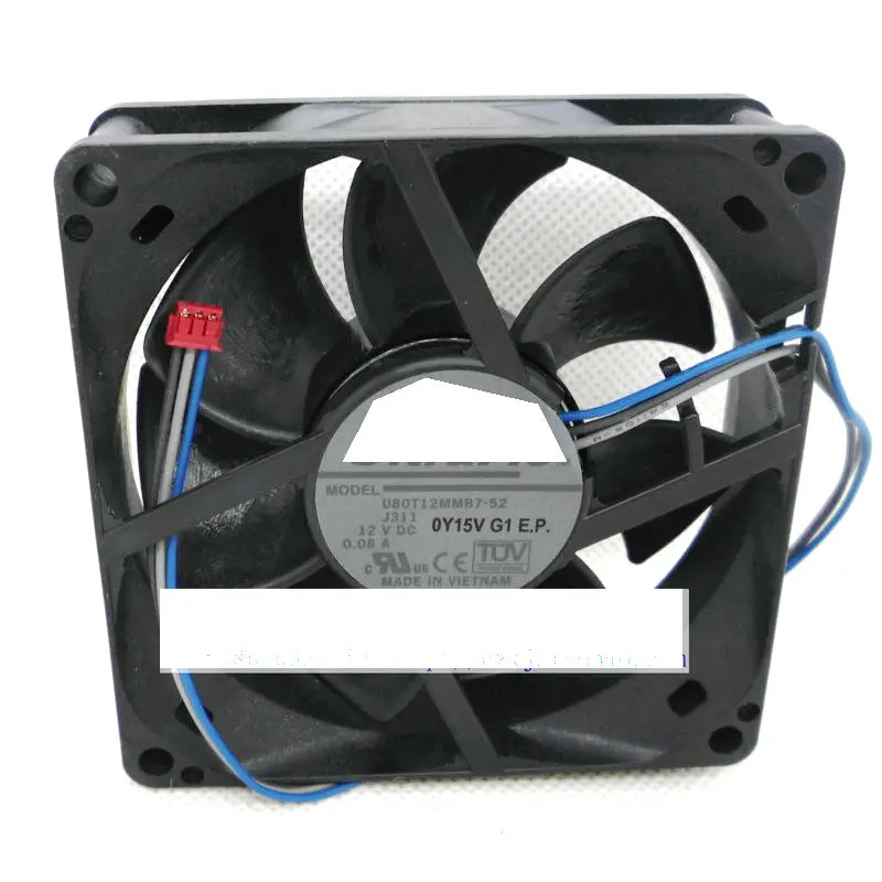 Nidec 8cm 8025 12v 0.08a U80t12mmb752 Projector Cooling Fan Fans