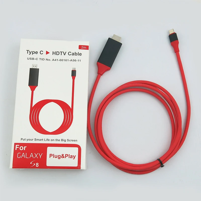 Кабель с разъемом USB типа C на HDMI-совместимого адаптера 3 1 USB-C адаптер кабель со