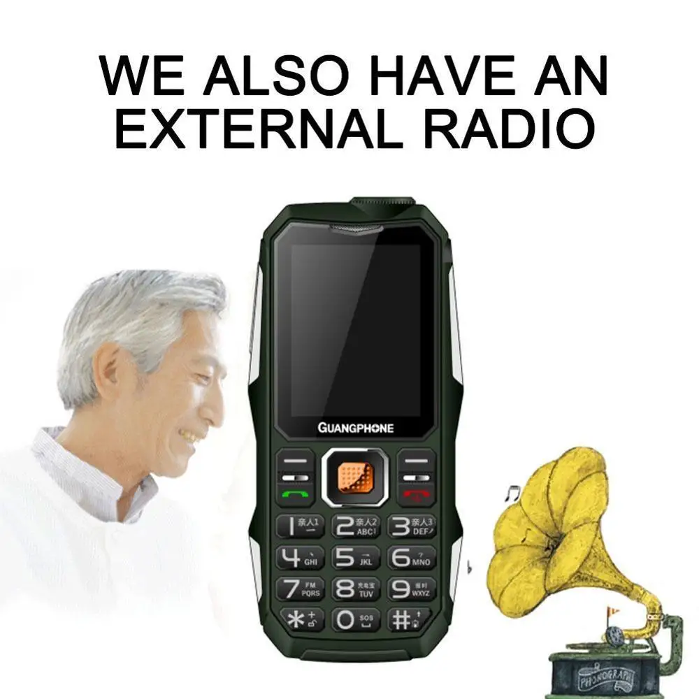 Мобильный телефон в винтажном стиле с двойной картой Bluetooth мобильный для пожилых